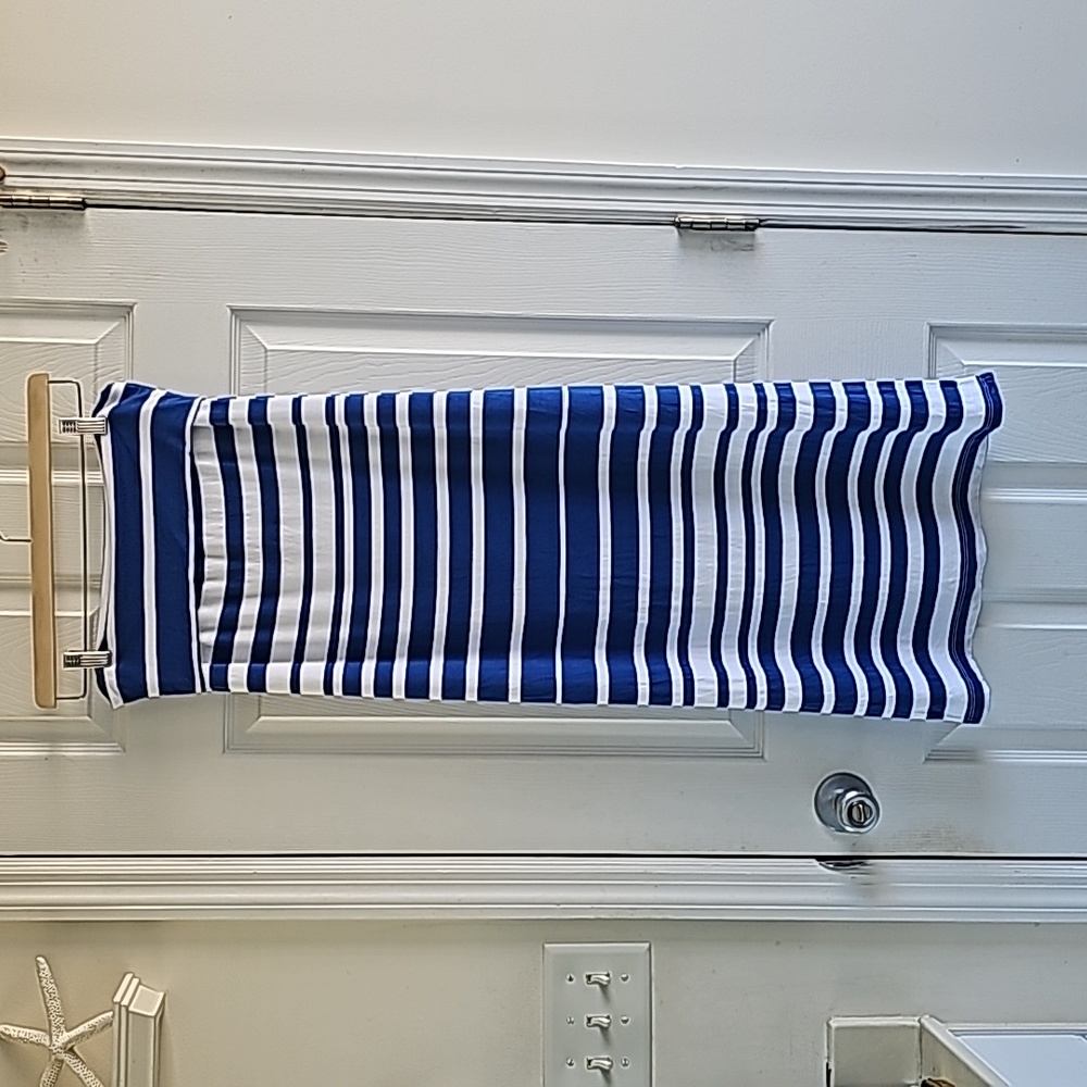 Athleta Foldover Striped Jersey Knit Maxi Skirt S